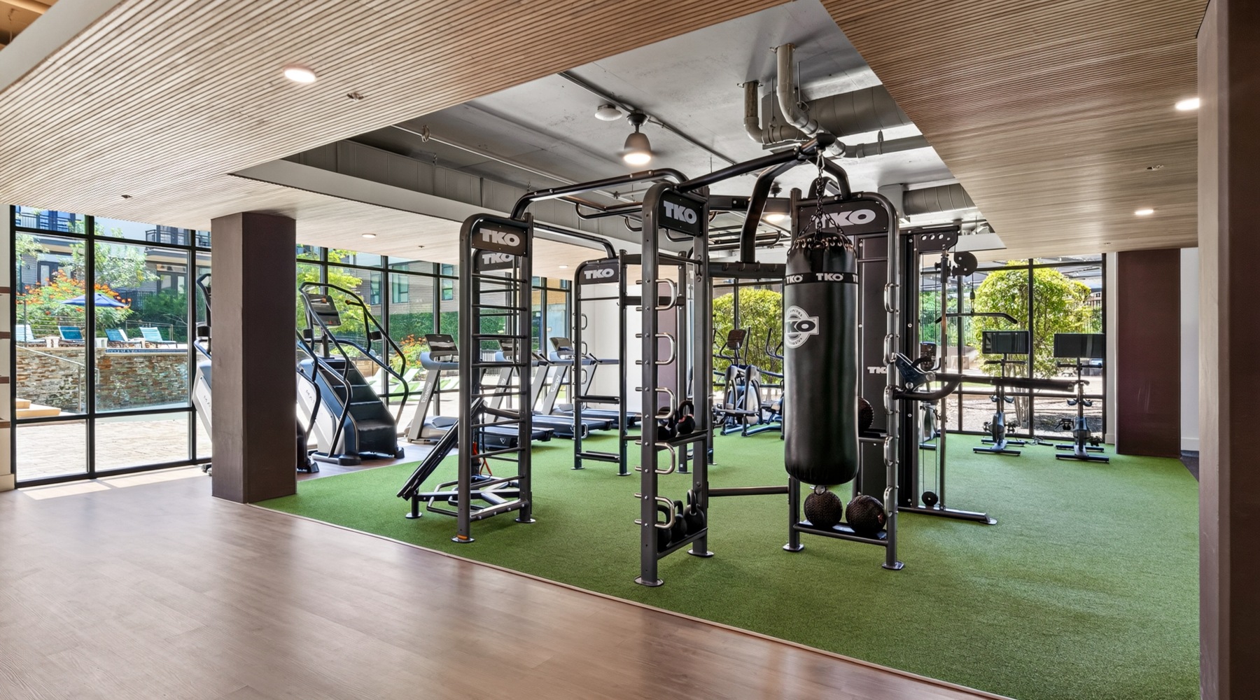 a modern gym