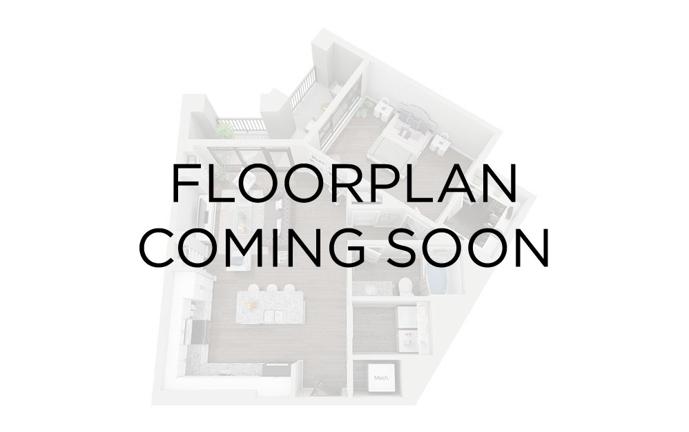 B5 - 2 bedroom floorplan layout with 2 bathrooms and 1431 square feet